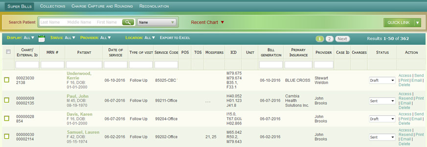 Medgre Charge Capture - Key features for coders & Billers